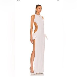 Monot cut out gown with bow